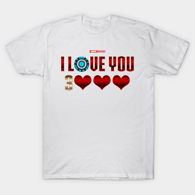 I Love You 3000 v6 T-Shirt by Fanboys Anonymous